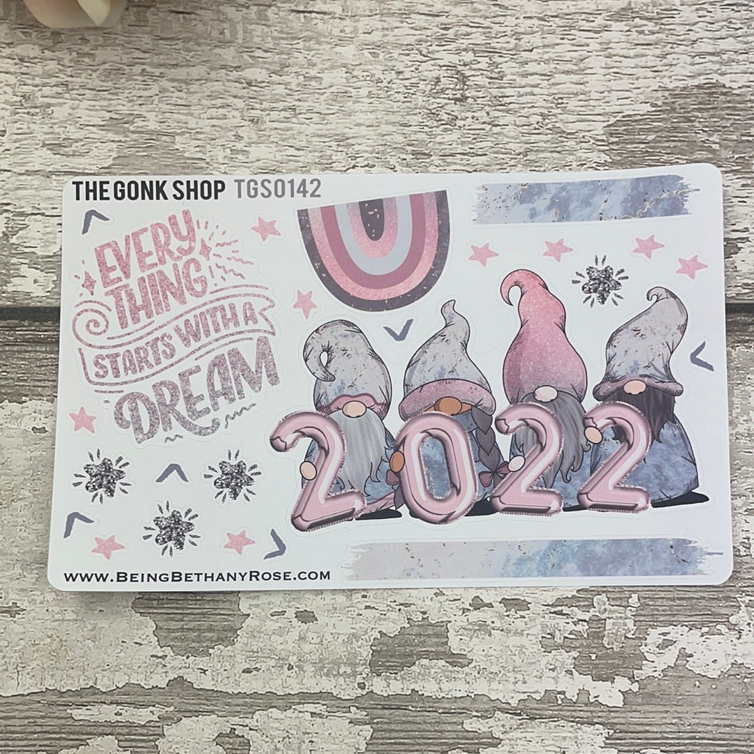 Happy New Year 2022 Gonk Stickers (TGS0142)