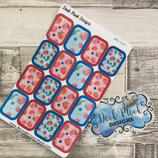 Berry Nice half box stickers (DPD2107)