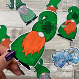St Patricks Day Gonk Die cut (Victor with Clover)