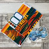 (0120) Passion Planner Daily stickers - Rainbow Zebra