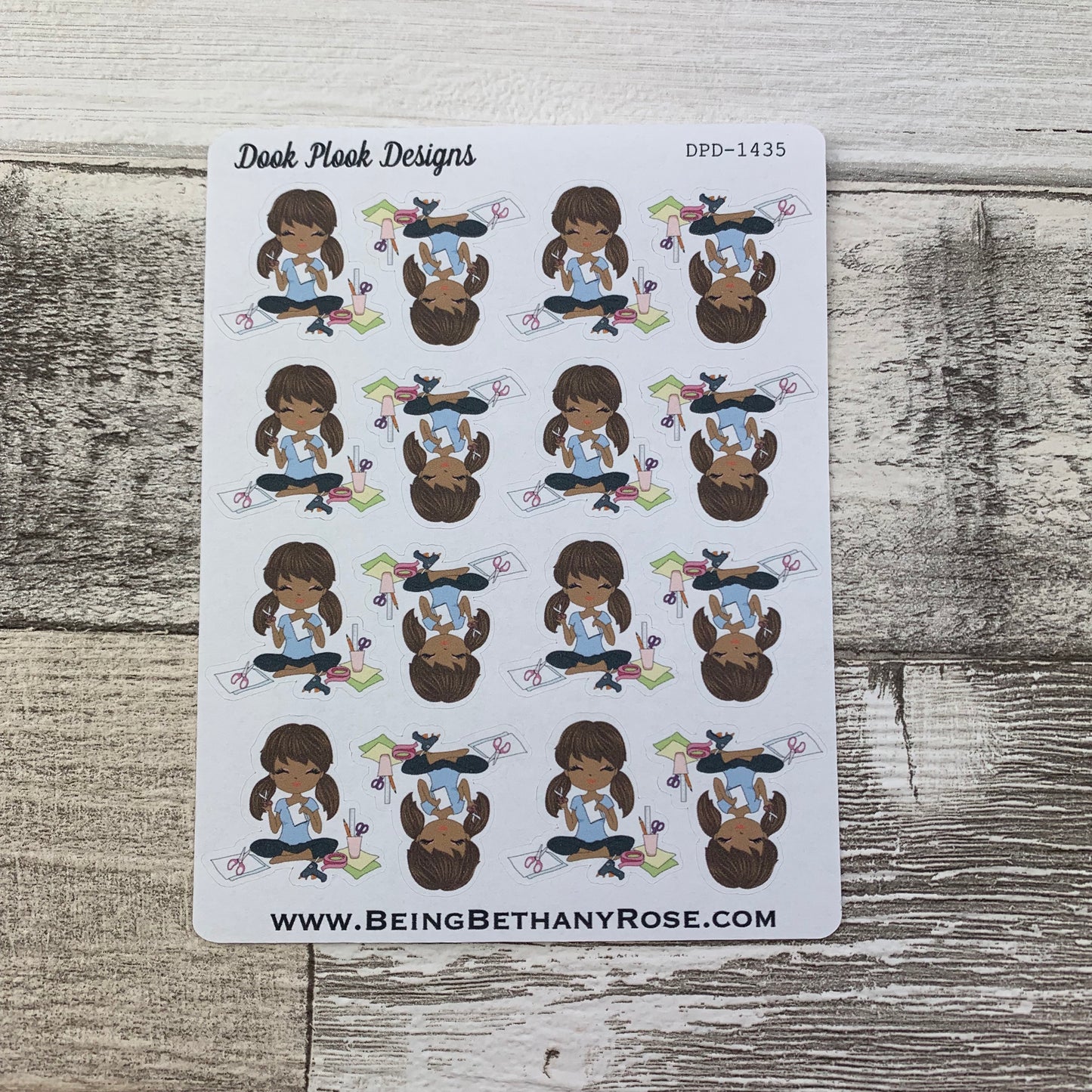 Black Woman - Crafter Stickers (DPD1435)