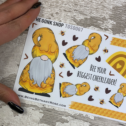 Honey Bee Gnorman Gonk Stickers (TGS0067)