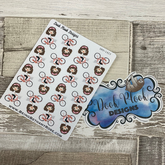 White Woman - Selfie Stickers (DPD1424)