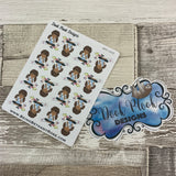 Black Woman - Crafter Stickers (DPD1435)