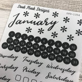 Monthly Kit stickers  (DPD1354)