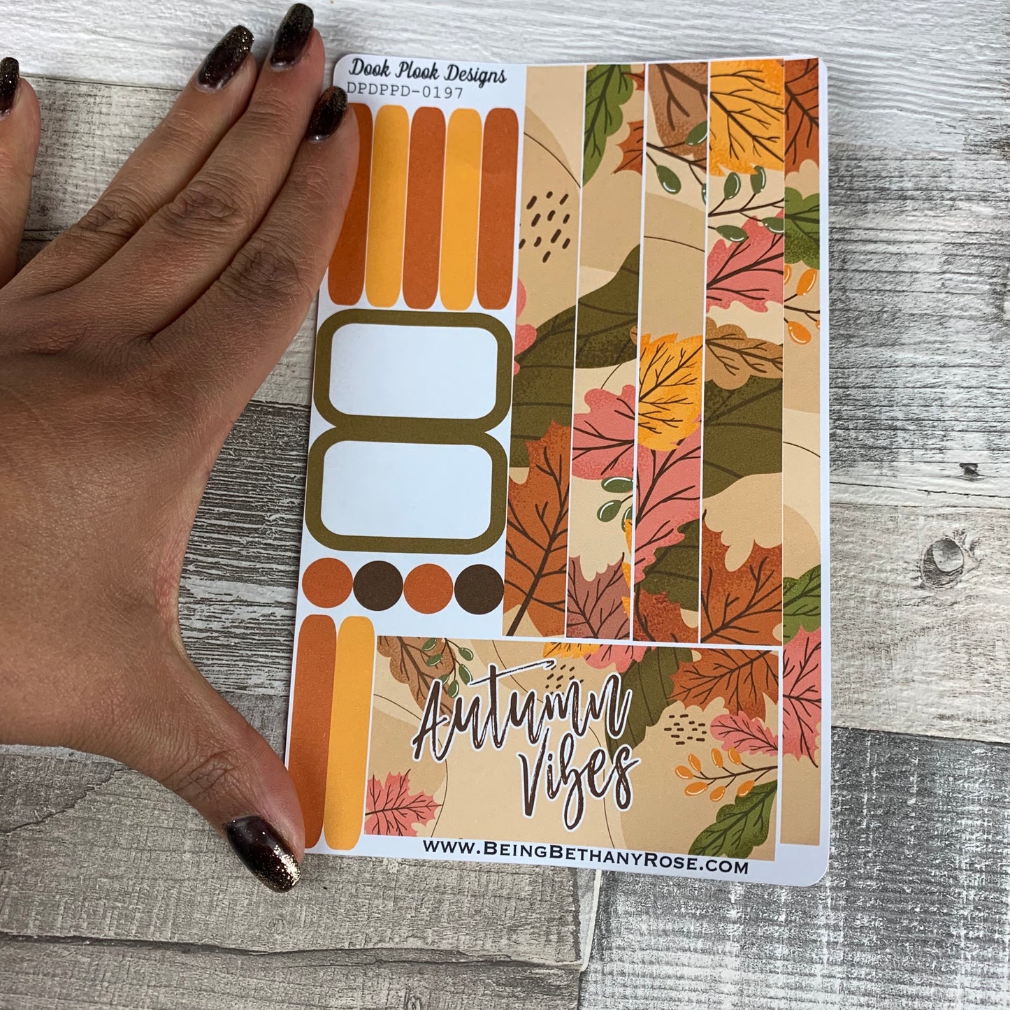 (0197) Passion Planner Daily stickers - Autumn Vibes