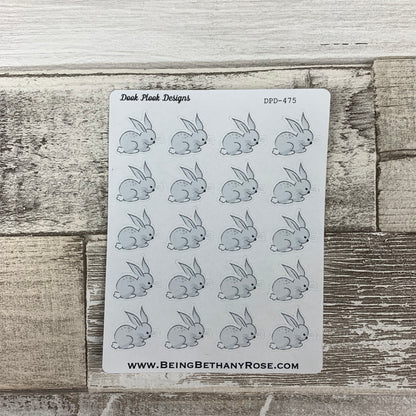 Bunny rabbit stickers (DPD475)