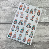 Peachy Cate Gonk Character Stickers Mixed (DPD-2746)