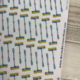 Realistic mop cleaning stickers  (DPD1019b)