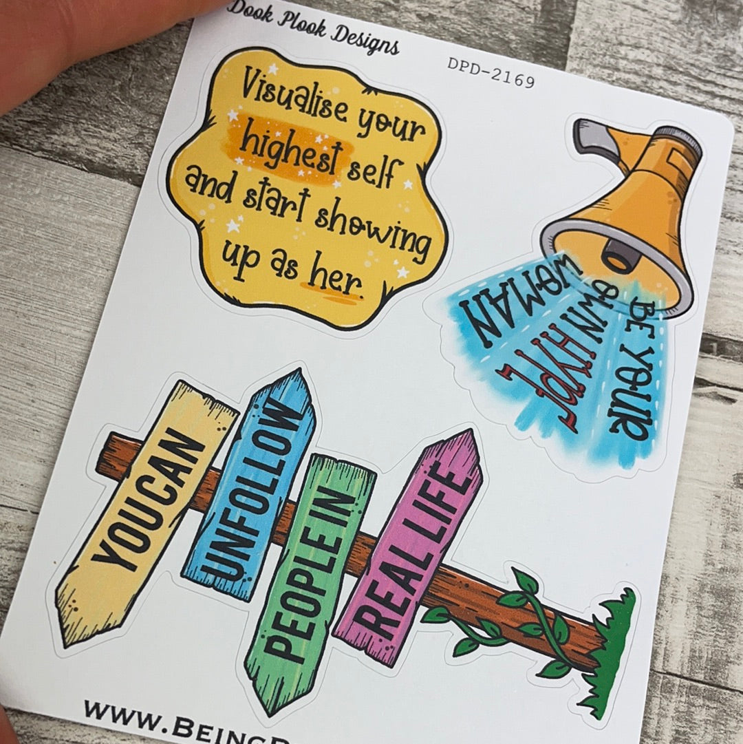 Motivational quote stickers (DPD2169)