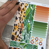 (0373) Passion Planner Daily Compact stickers - Jungle