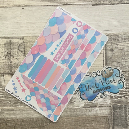 (0649) Passion Planner Daily Wave stickers - Ardella scales