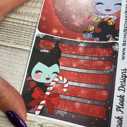 Erin Condren Month Note Pages (Christmas Villains)