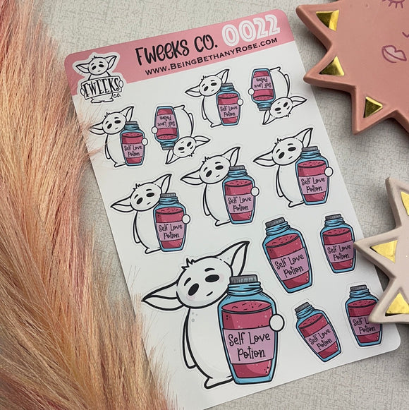 Self Love Potion Fweeks Character Planner Stickers (FW0022)