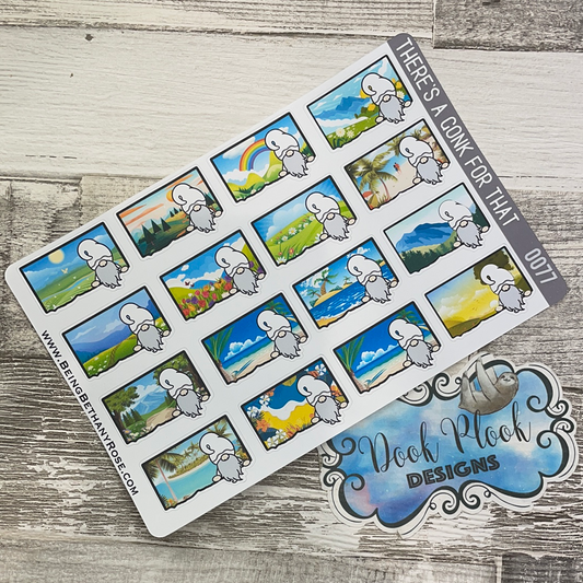 Colour Scenes Ripped Peeping Gnorman Sticker (GFT-0077)
