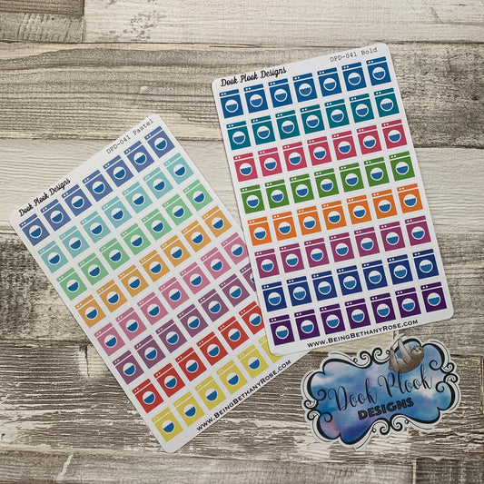 Washing machine planner stickers (DPD041)