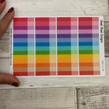 Thin two tone tab stickers (DPD1135)