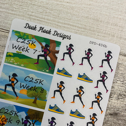 Couch to 5k (C25K) stickers (DPD406)