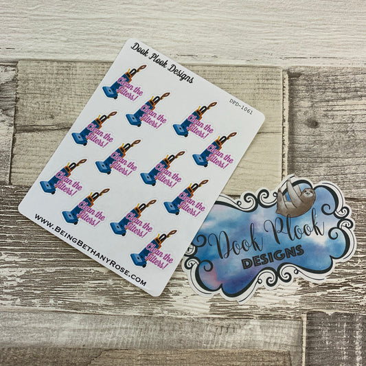 Clean vacuum filters stickers  (DPD1061)