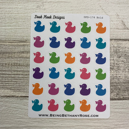 Rubber duck stickers (DPD174abc)