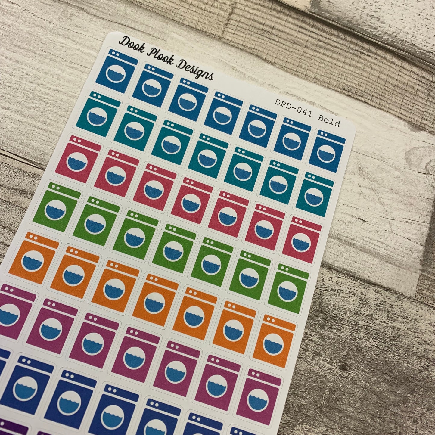 Washing machine planner stickers (DPD041)
