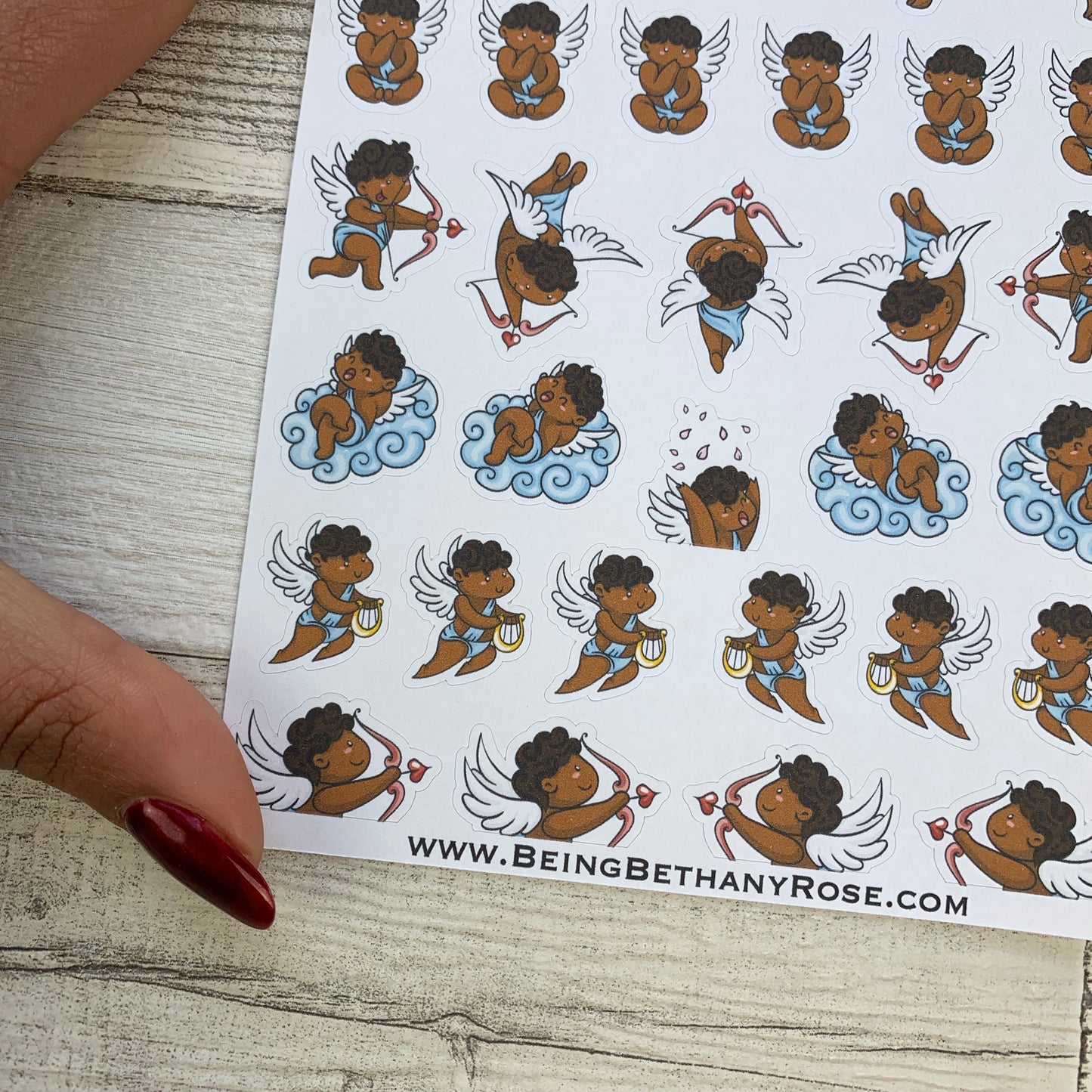 Cute black cupid stickers (DPD1071)