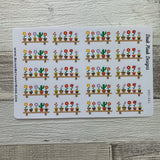 Flower pot border stickers (DPD561)