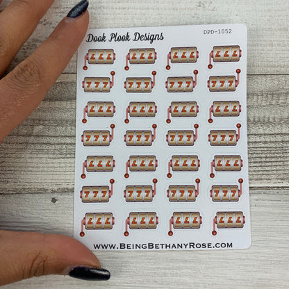 Lucky 7 / slot machine stickers  (DPD1052)