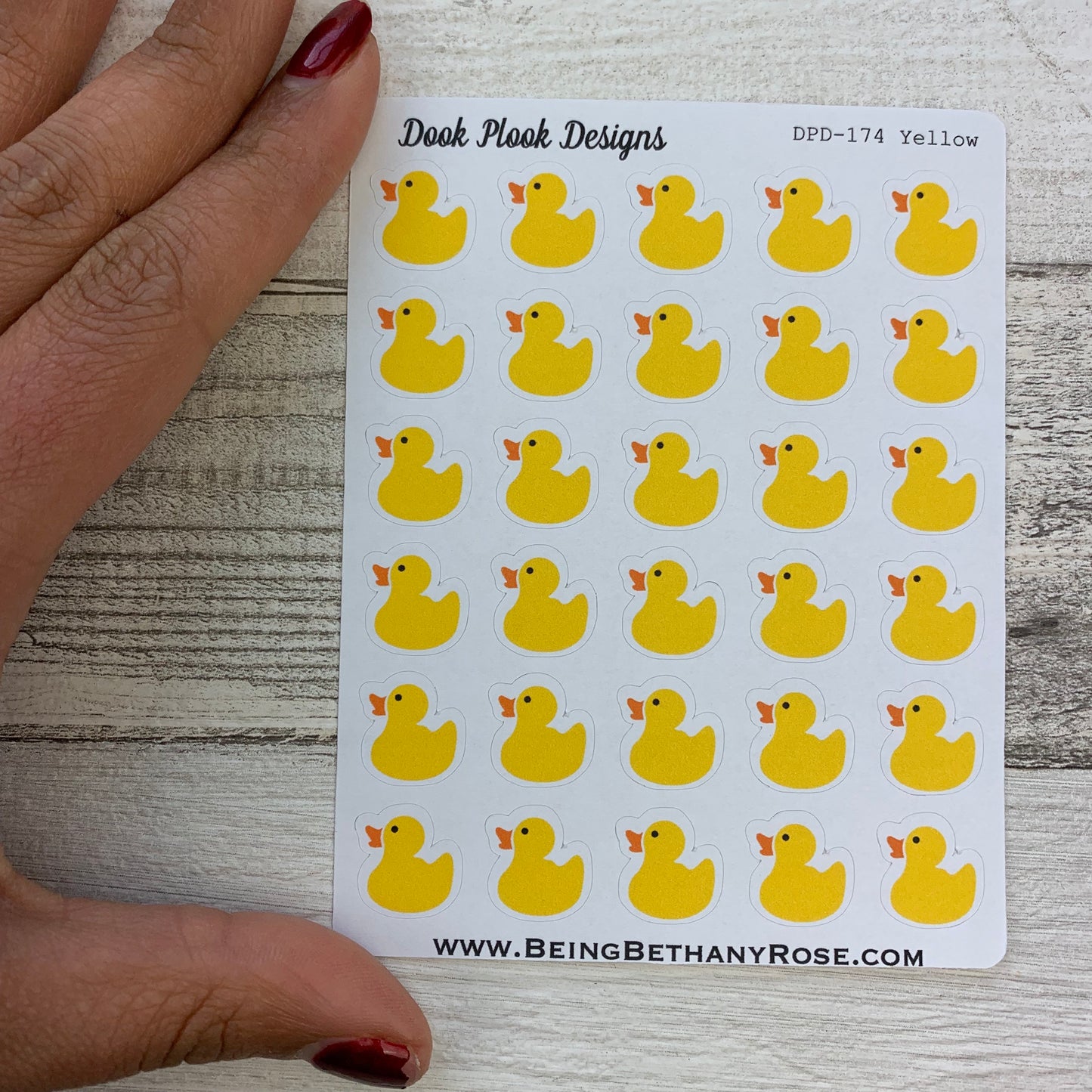 Rubber duck stickers (DPD174abc)