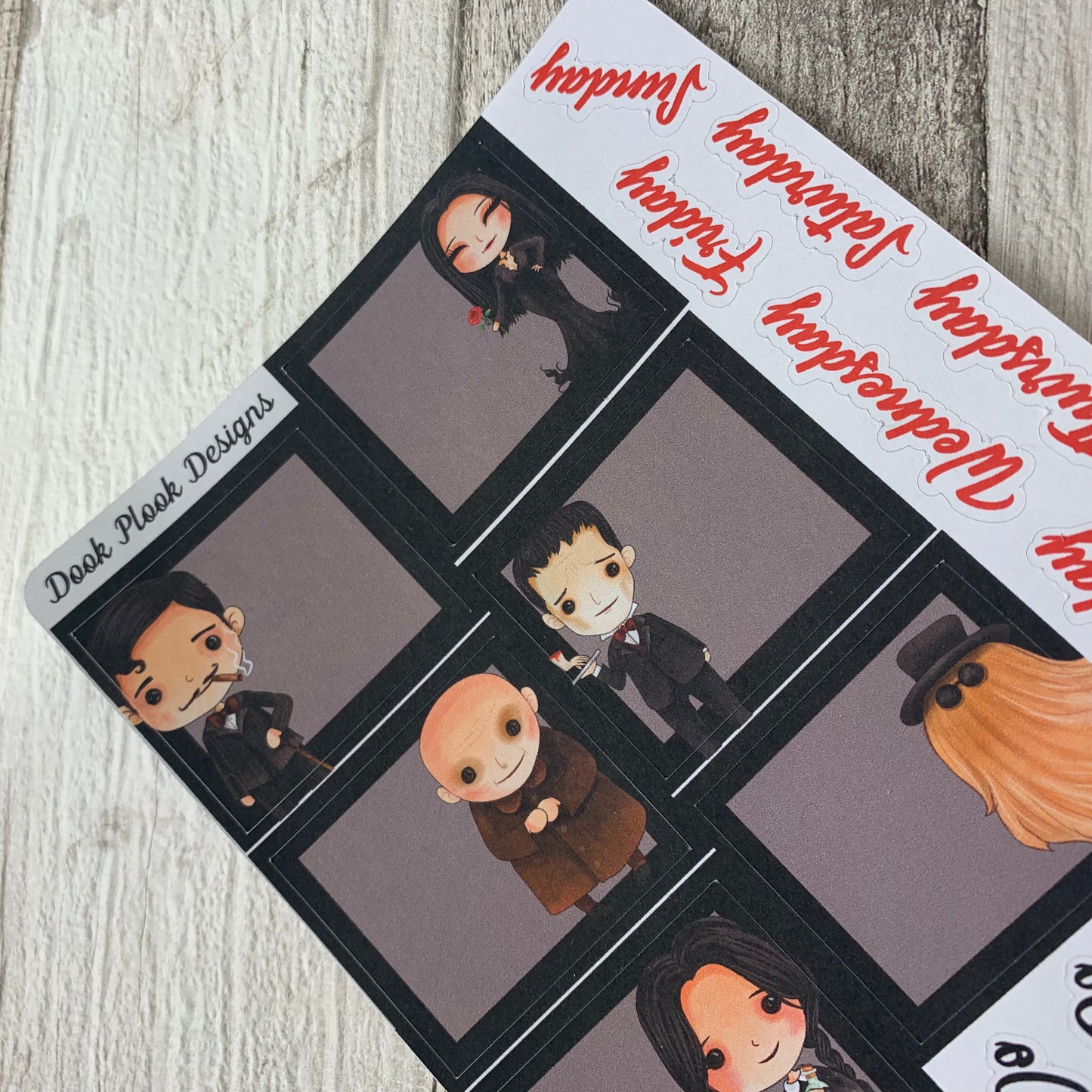 Scary family (can change month) Monthly View Kit for the Erin Condren Planners