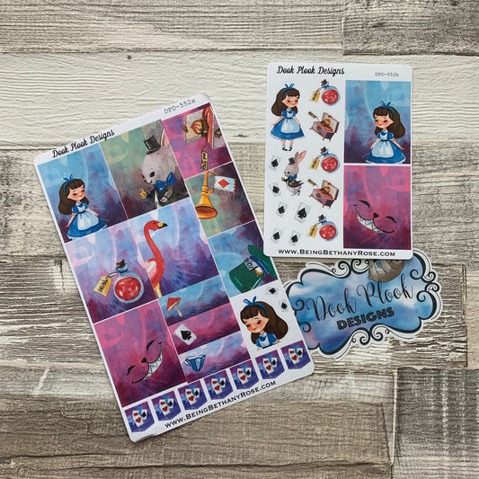 Water colour Alice sticker set (Vertical) (DPD552)