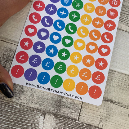 Icon dot stickers (DPD160-161)