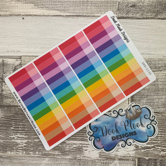 Thin two tone tab stickers (DPD1135)