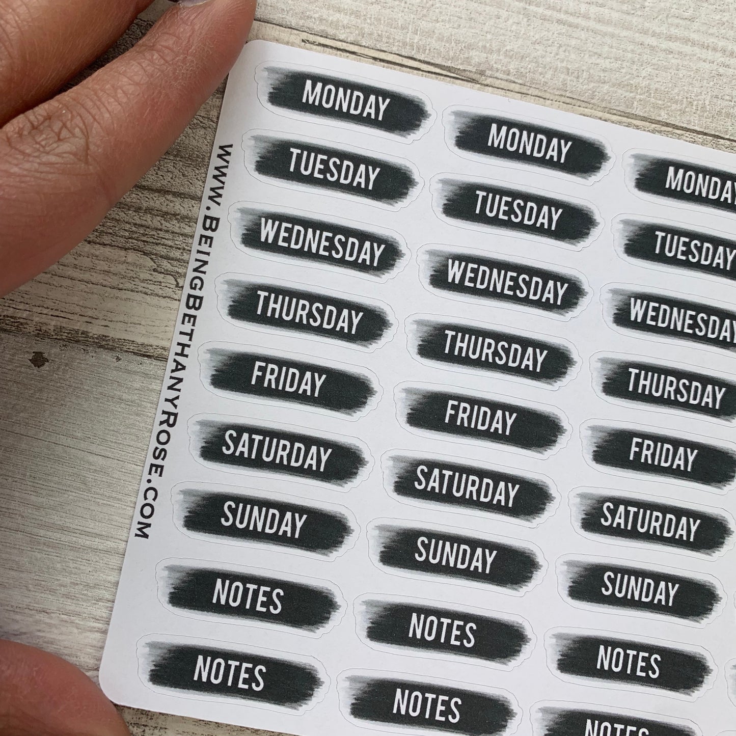Days of the week stickers (DPD1462)