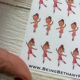 Baby Ballet stickers - Black (DPD617a)