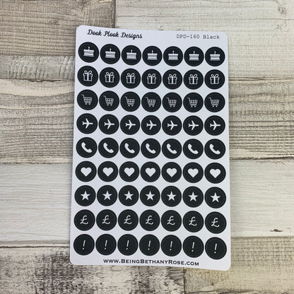 Icon dot stickers (DPD160-161)