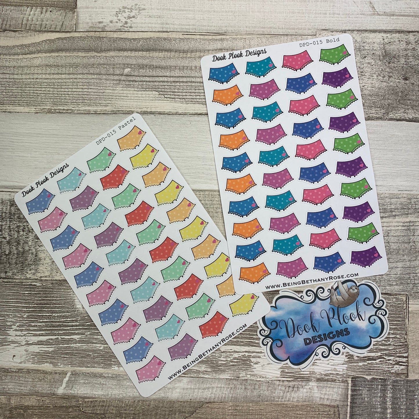 Period tracker knicker stickers (DPD015)