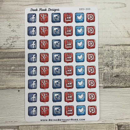 Social media stickers (DPD300)