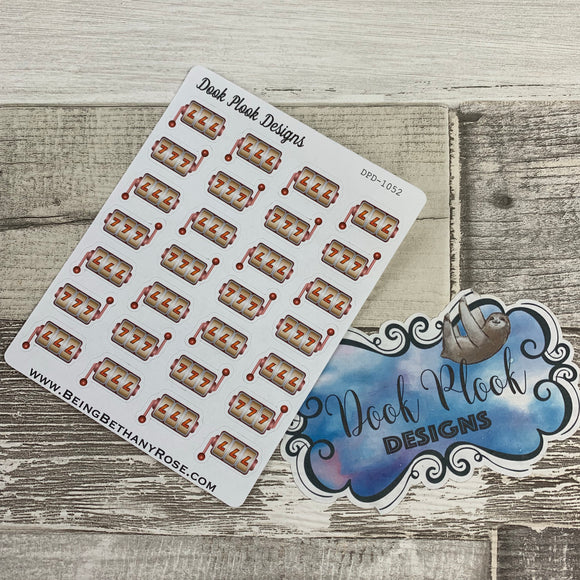 Lucky 7 / slot machine stickers  (DPD1052)