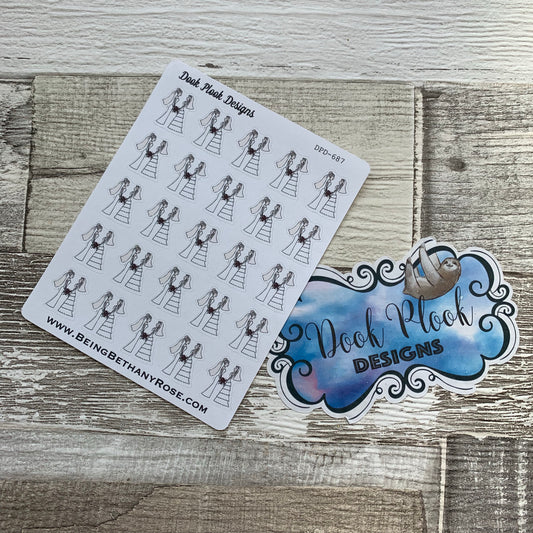 Lesbian wedding stickers (DPD687)