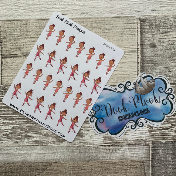 Baby Ballet stickers - Black (DPD617a)