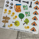 Camping (Tent or Caravan) stickers (DPD283-284)